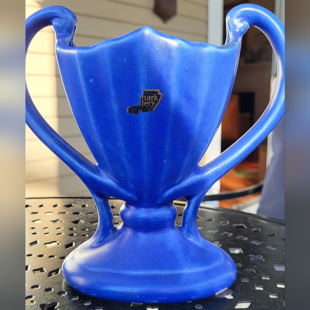 (2) 1930's Camark Pottery Vases Art Nuoveau #404